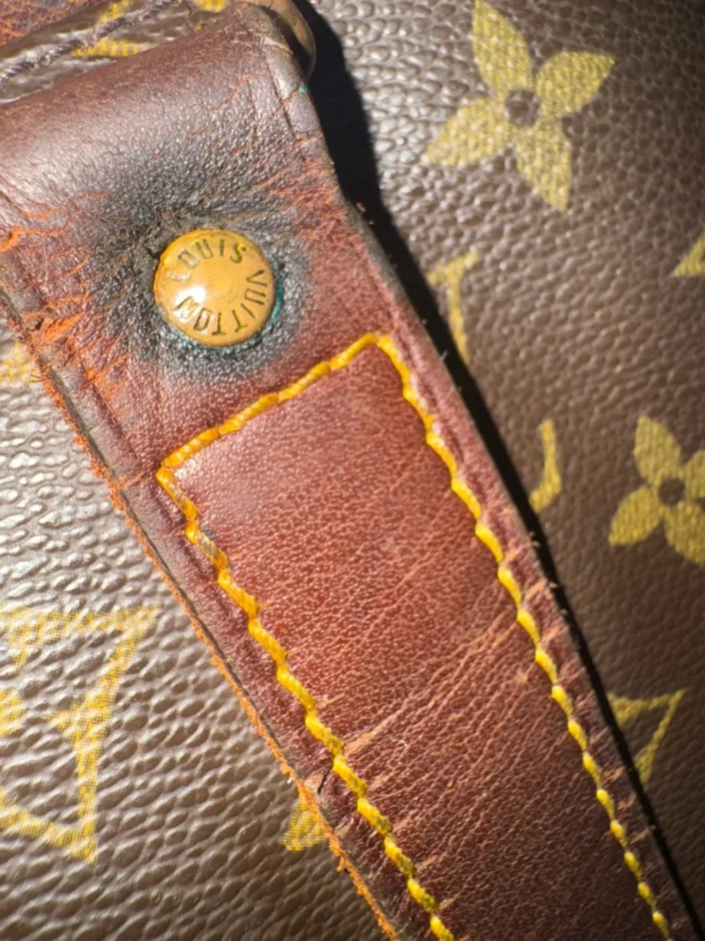 Louis Vuitton Brown Monogram Keepall Duffel Bag